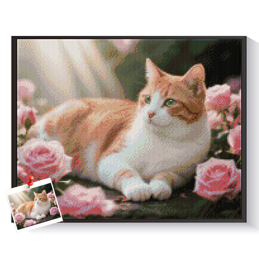 Custom Tabby Cat Diamond Painting from Photo | Pet Portrait Kits – DYCDIY