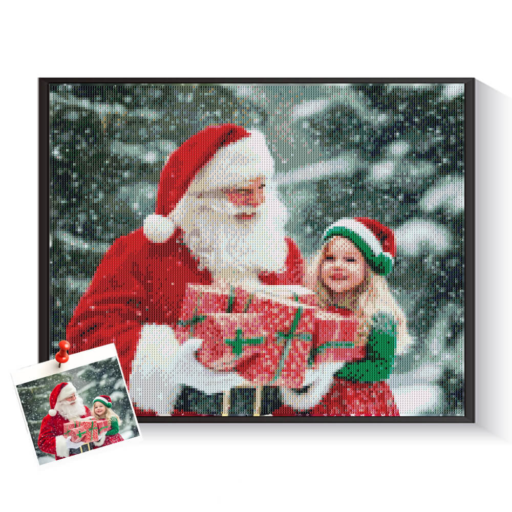 Custom Christmas Diamond Paintings | Holiday Personalized Diamond Art Kits | DYCDIY