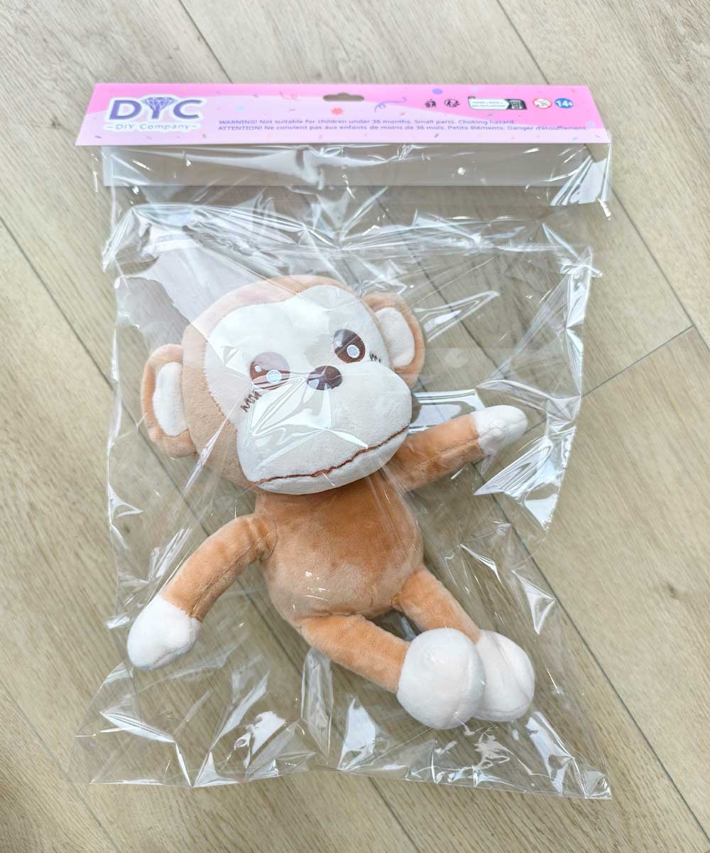 Cute Cartoon Plush Dolls – Bear, Monkey & Chick