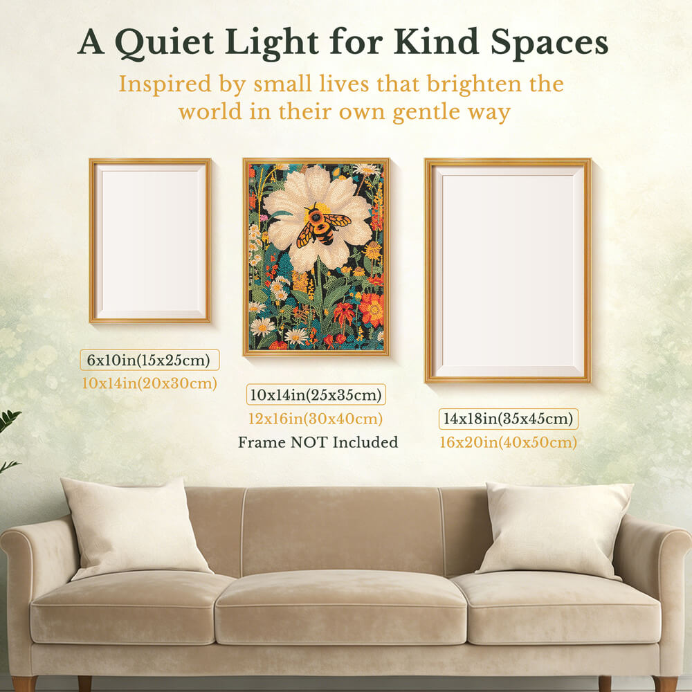 Bee Diamond Painting – A Study in Harmony and Nature