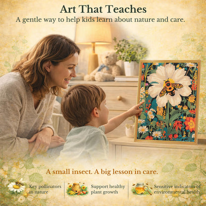 Bee Diamond Painting – A Study in Harmony and Nature