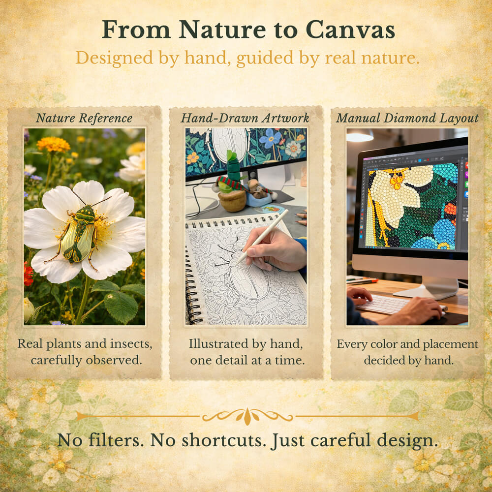 Beetle Diamond Painting – The Quiet Strength Artwork