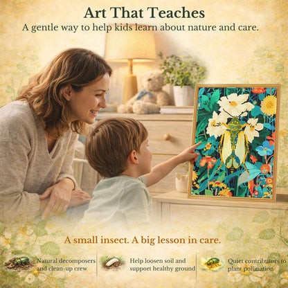 Beetle Diamond Painting – The Quiet Strength Artwork