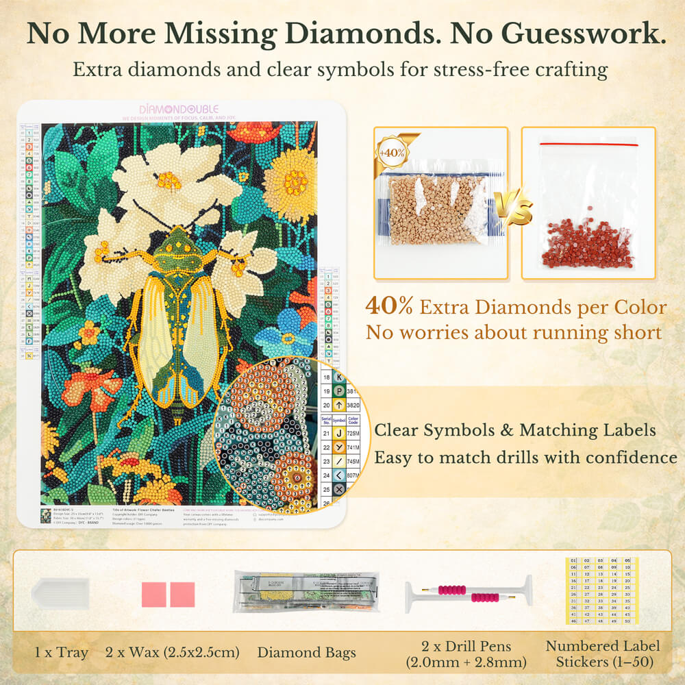Beetle Diamond Painting – The Quiet Strength Artwork
