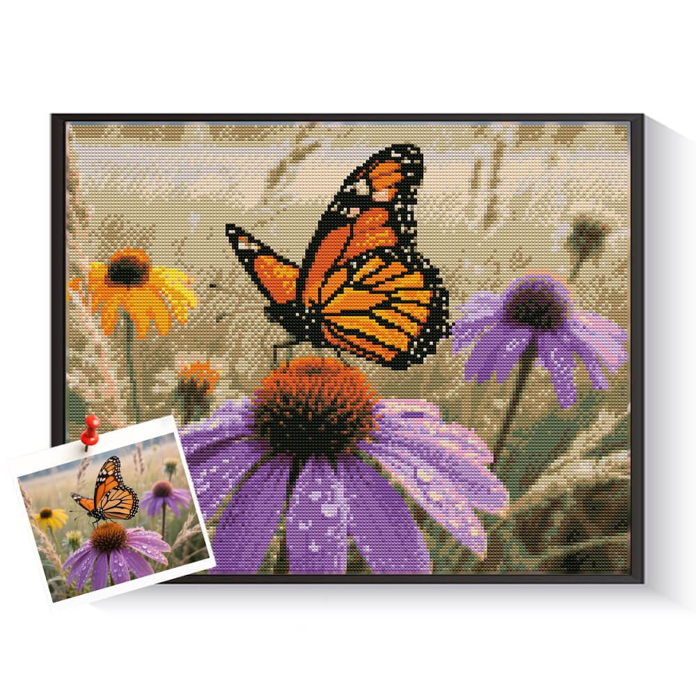 DIY butterfly diamond art kit for personalized nature wall decor – DYCDIY