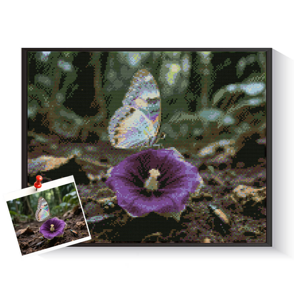 DIY butterfly diamond art kit for personalized nature wall decor – DYCDIY
