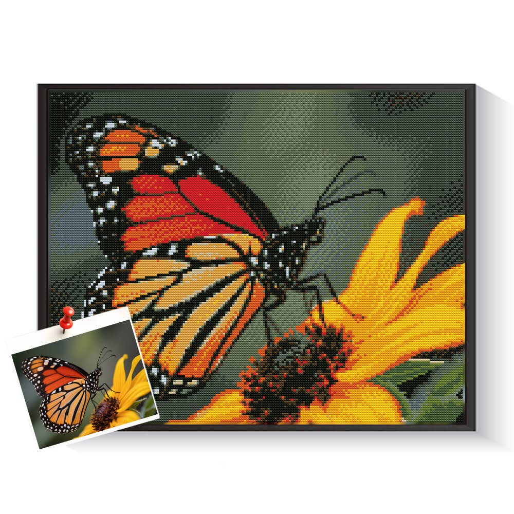 Personalized butterfly scene diamond painting for colorful home decoration – DYCDIY