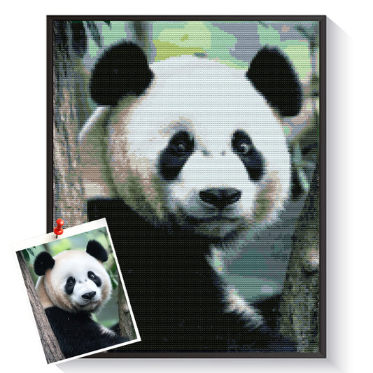 Custom panda diamond artwork as a heartfelt gift for animal lovers – DYCDIY