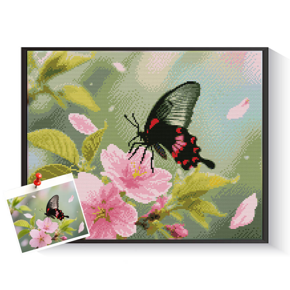 DIY butterfly diamond art kit for personalized nature wall decor – DYCDIY