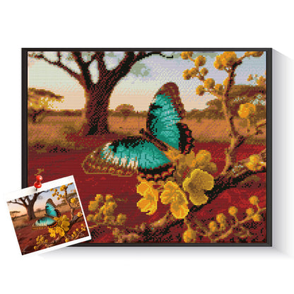 Custom butterfly diamond painting created from a photo – DYCDIY