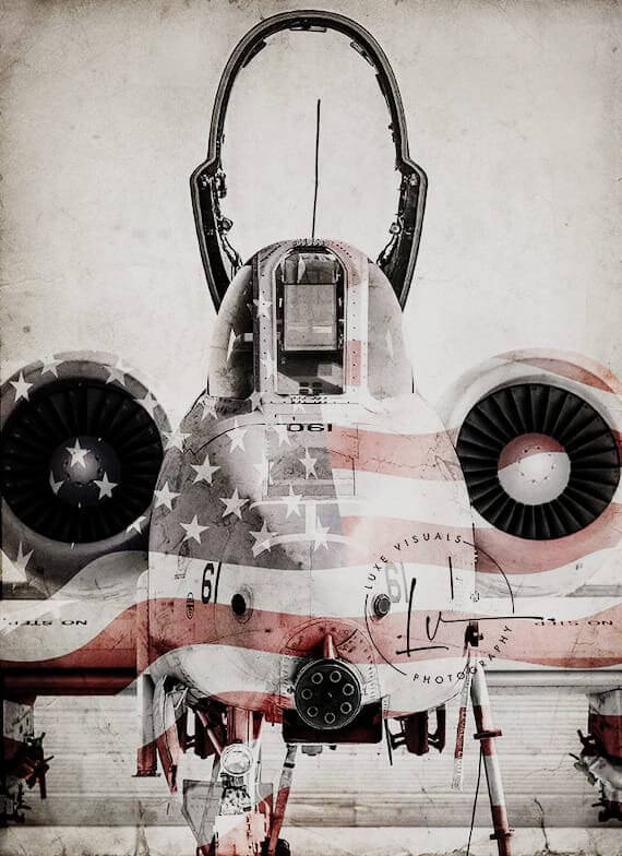 Custom diamond painting of an airplane with American flag overlay — DYCDIY turns aviation passion and personal stories into sparkling art and lasting memories.