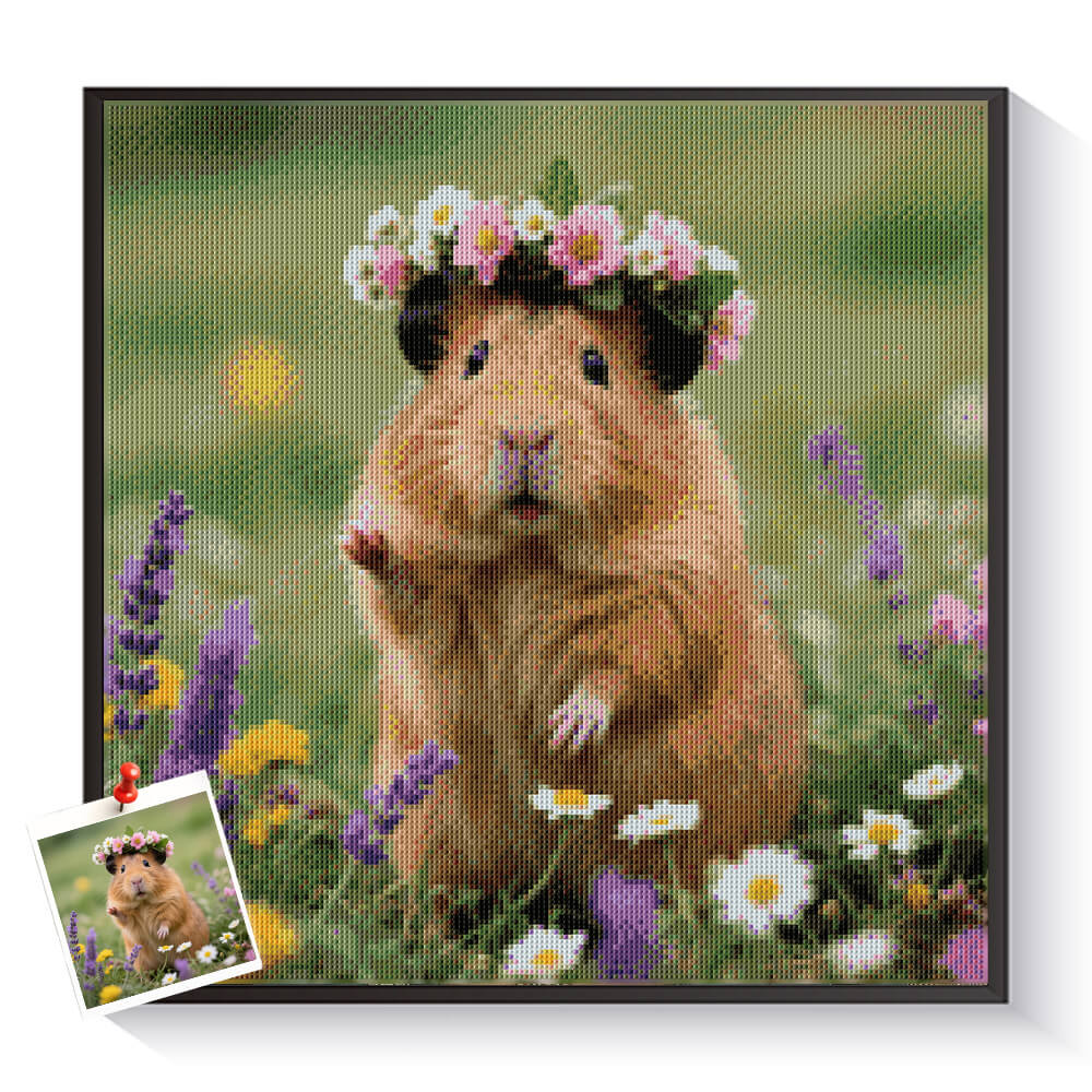 Custom Guinea Pig Diamond Painting from Photo | Pet Portrait Kits – DYCDIY