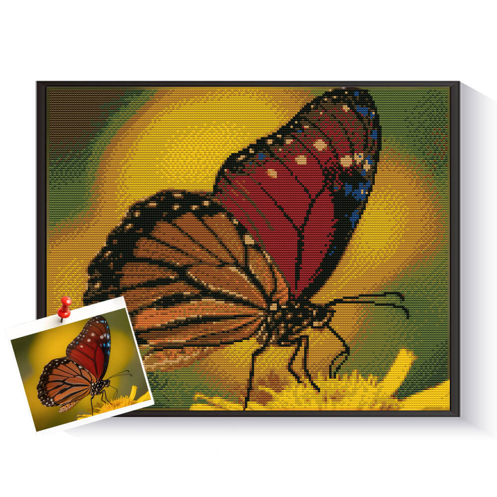 Personalized butterfly scene diamond painting for colorful home decoration – DYCDIY