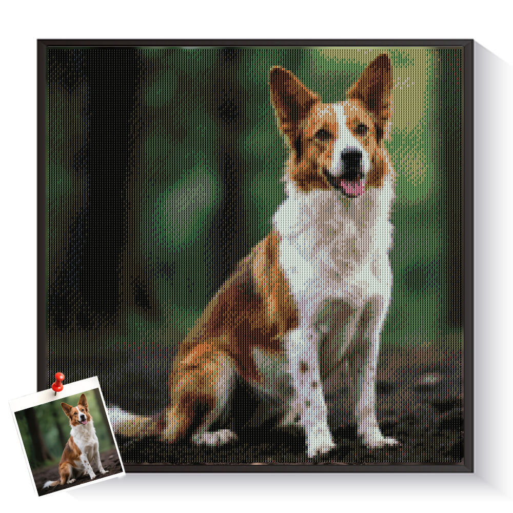 Custom Working Dog Diamond Painting from Photo | Pet Portrait Kits – DYCDIY