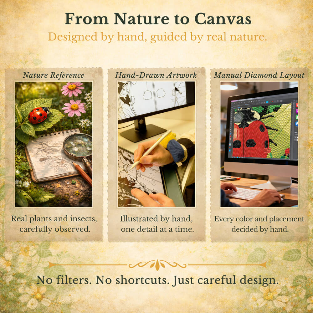 Ladybug Diamond Painting – A Life Cycle Story in Diamond Art