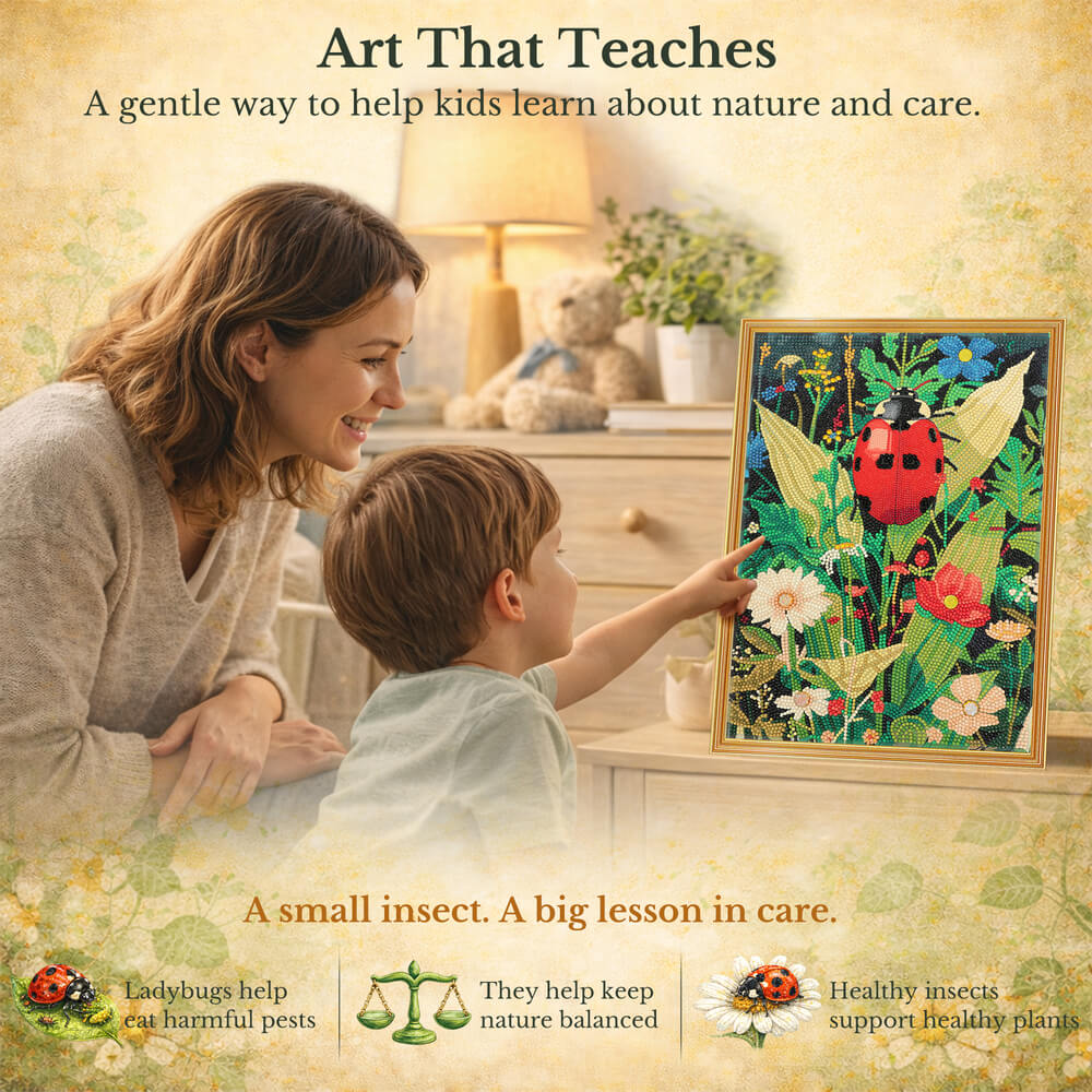 Ladybug Diamond Painting – A Life Cycle Story in Diamond Art