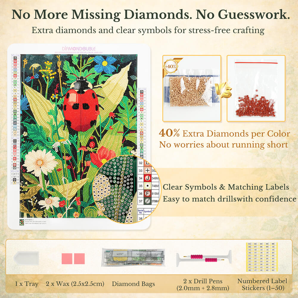 Ladybug Diamond Painting – A Life Cycle Story in Diamond Art