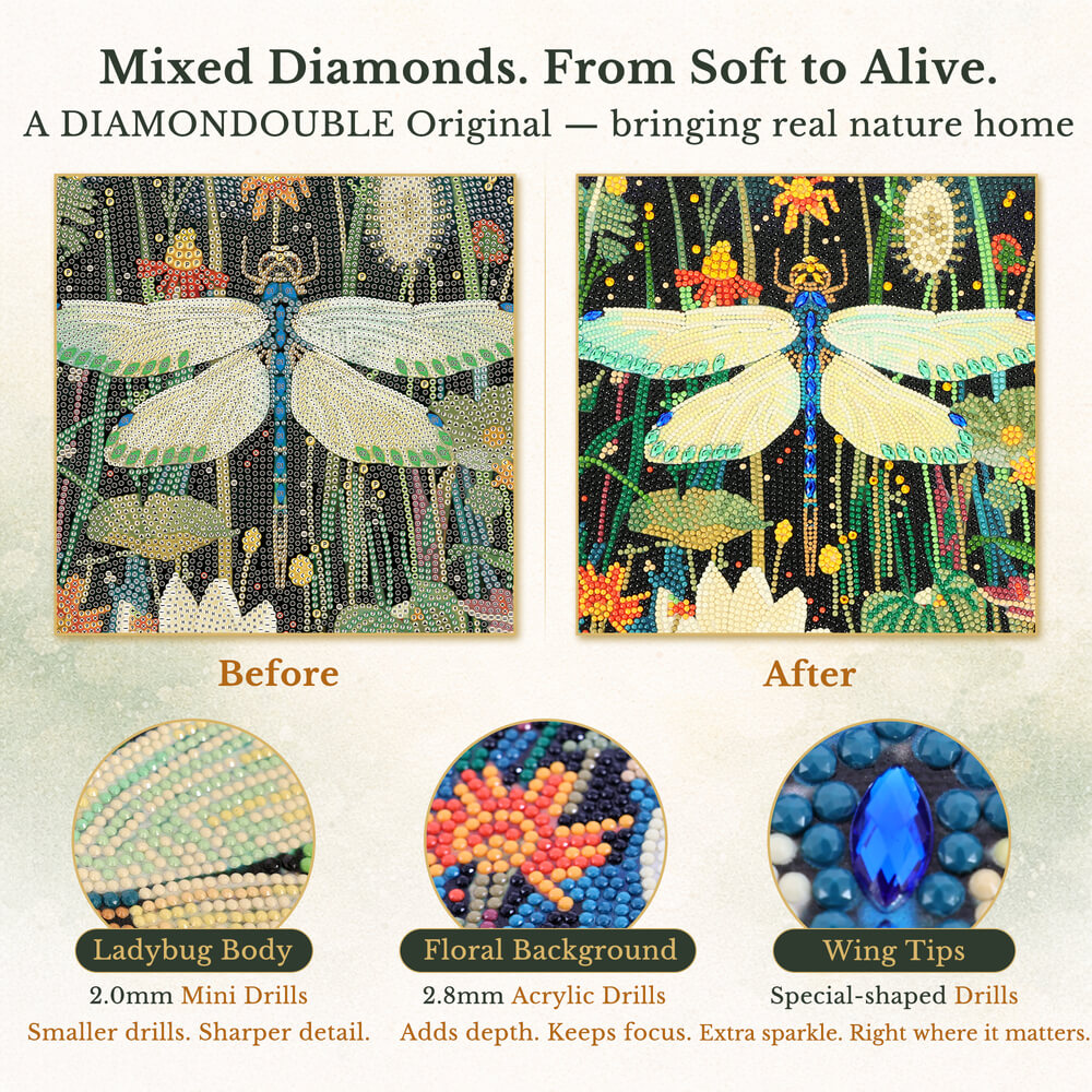 Dragonfly Diamond Painting – The Quiet Hover Artwork
