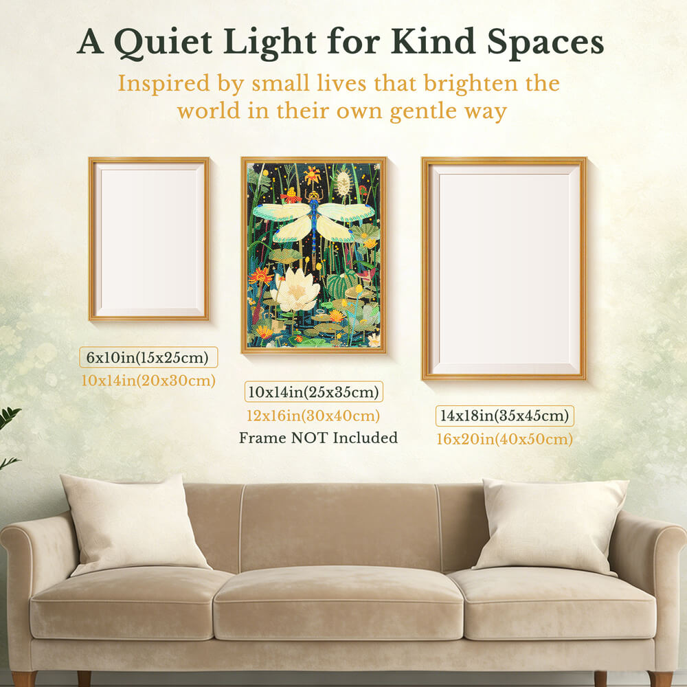 Dragonfly Diamond Painting – The Quiet Hover Artwork