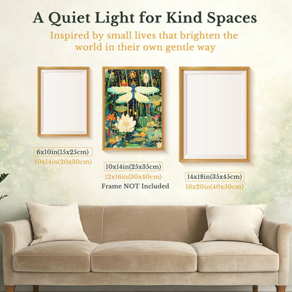 Dragonfly Diamond Painting – The Quiet Hover Artwork