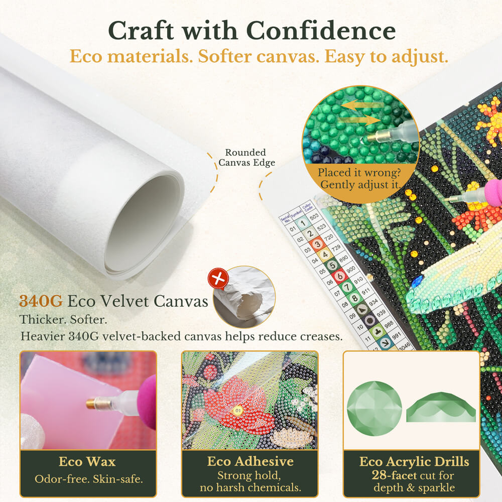 Dragonfly Diamond Painting – The Quiet Hover Artwork