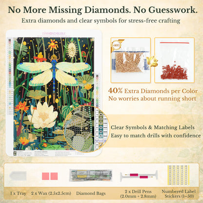 Dragonfly Diamond Painting – The Quiet Hover Artwork