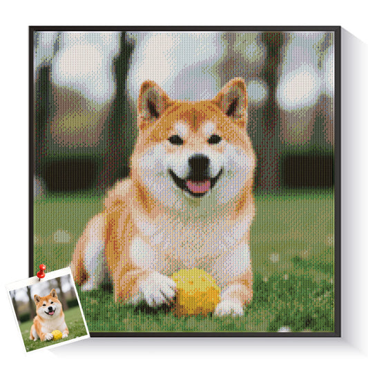 Custom Shiba Inu Diamond Painting from Photo | Pet Portrait Kits – DYCDIY