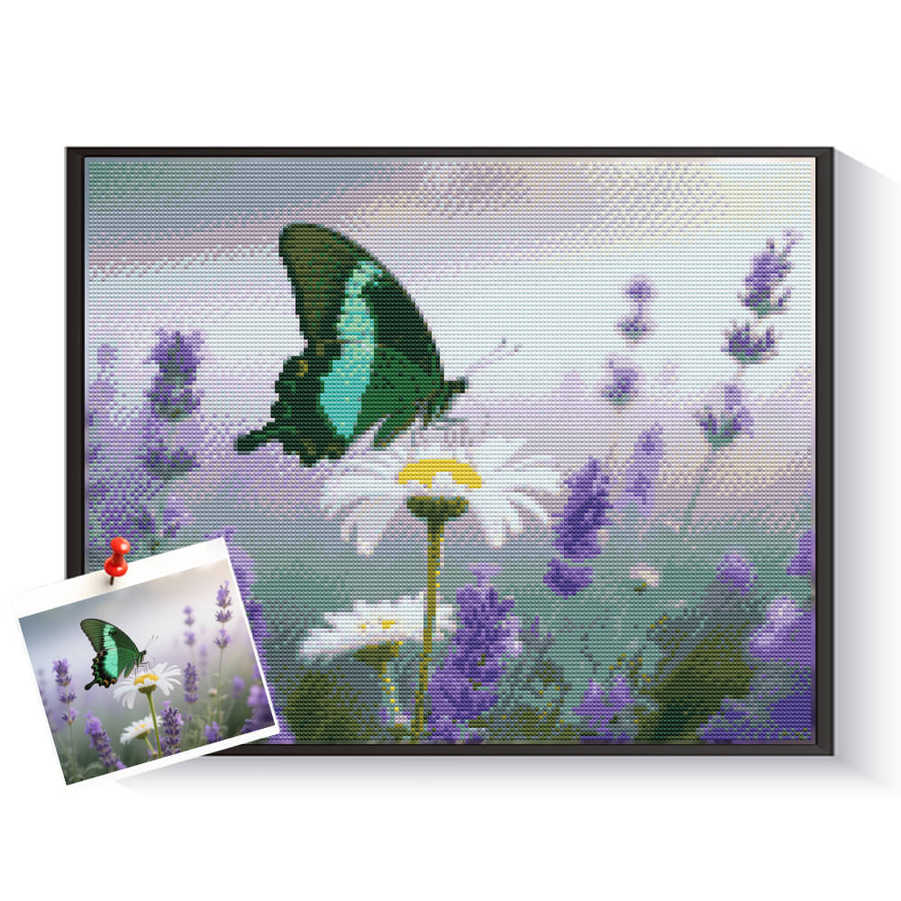 Personalized butterfly scene diamond painting for colorful home decoration – DYCDIY