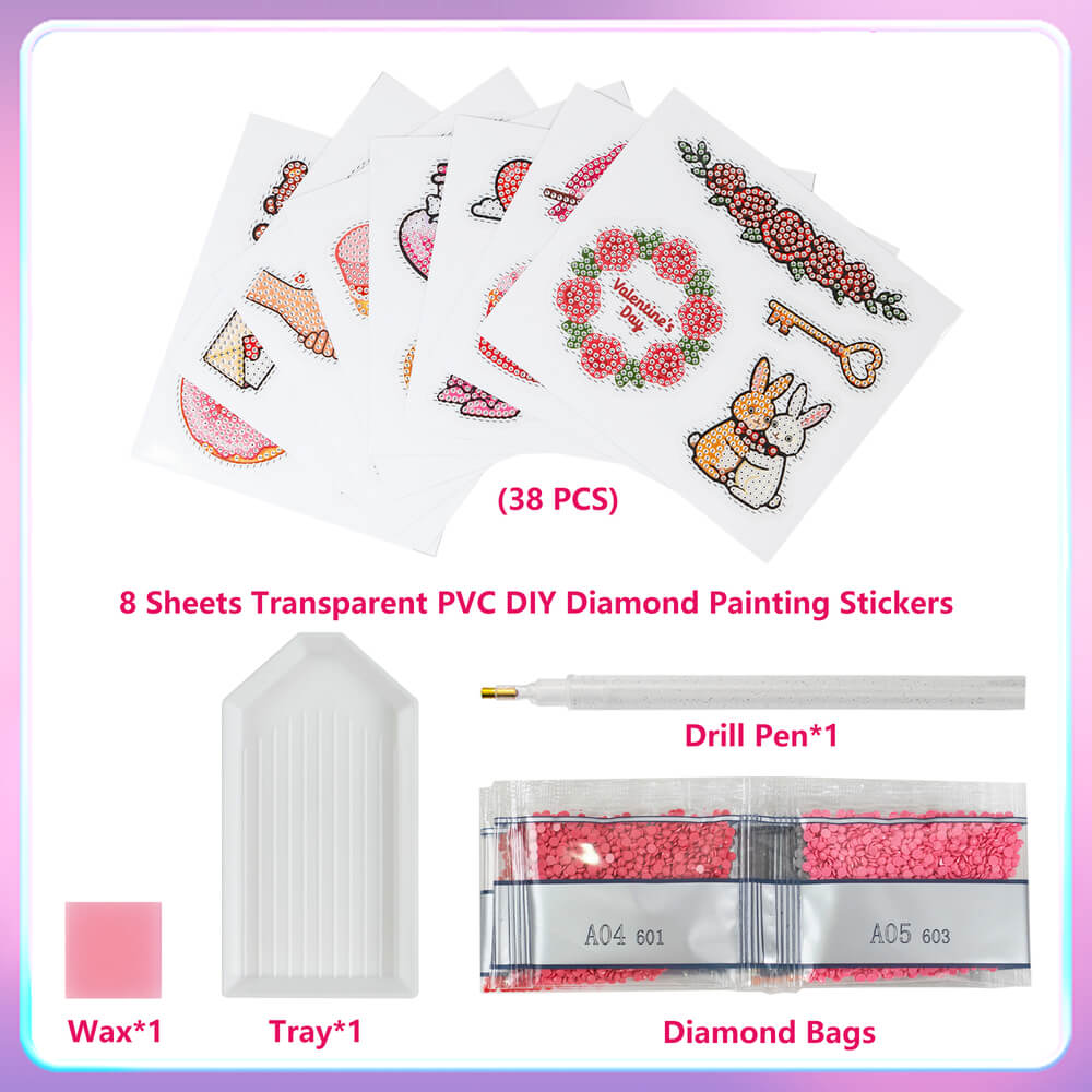 St. Patrick’s Day Diamond Art Stickers – Glow in the Dark | 38PCs Set