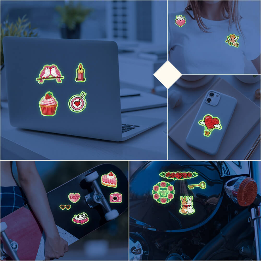 St. Patrick’s Day Diamond Art Stickers – Glow in the Dark | 38PCs Set