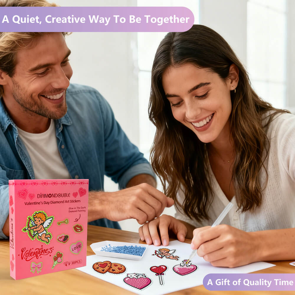 St. Patrick’s Day Diamond Art Stickers – Glow in the Dark | 38PCs Set